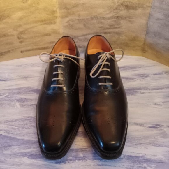 Scotch Grain Hirokawa Valentine Black Wingtips Men size 6.5 - Picture 3 of 10